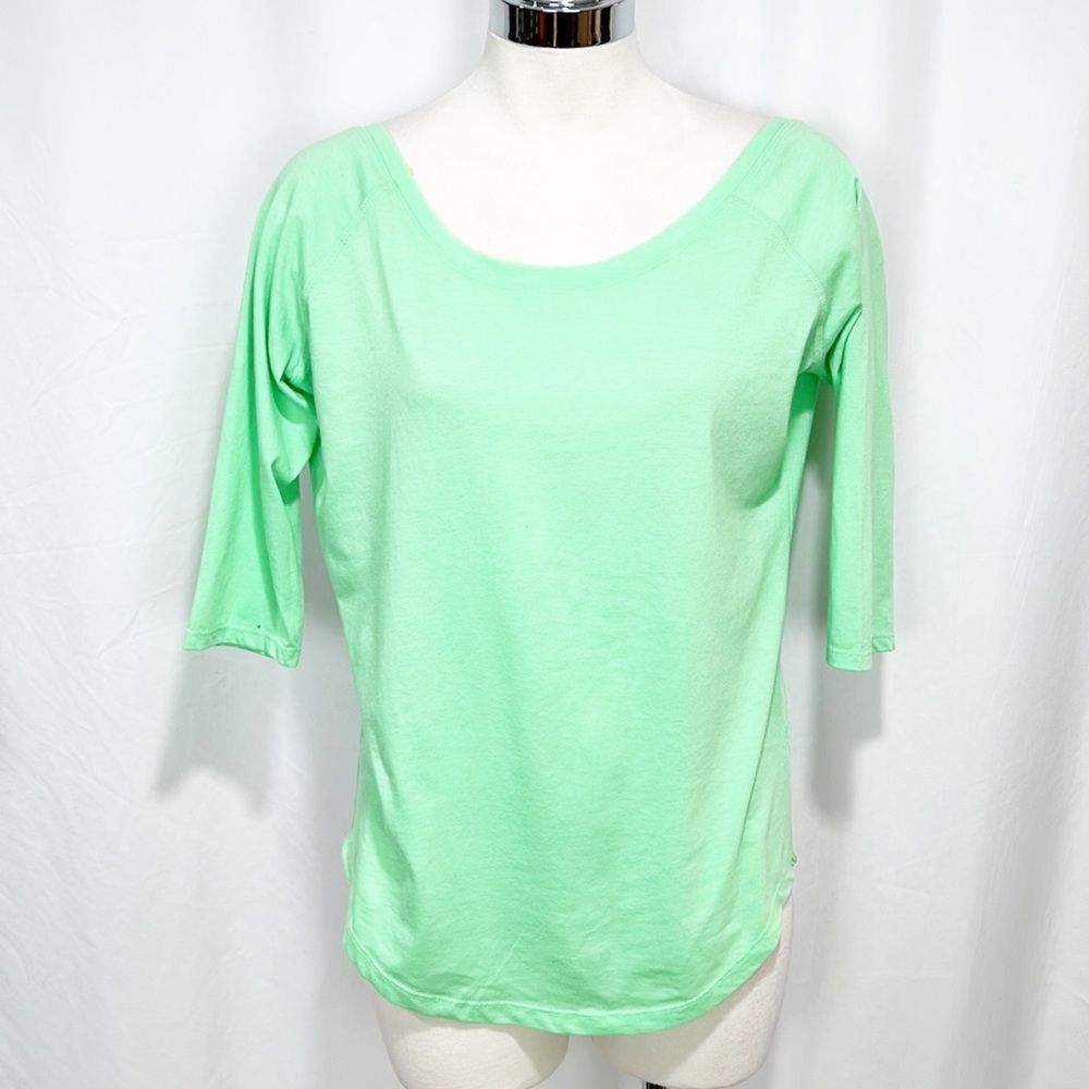 NWT Fabletics Palisades Tee - Scoop Neck, Mint Green XXS - Picture 11 of 12